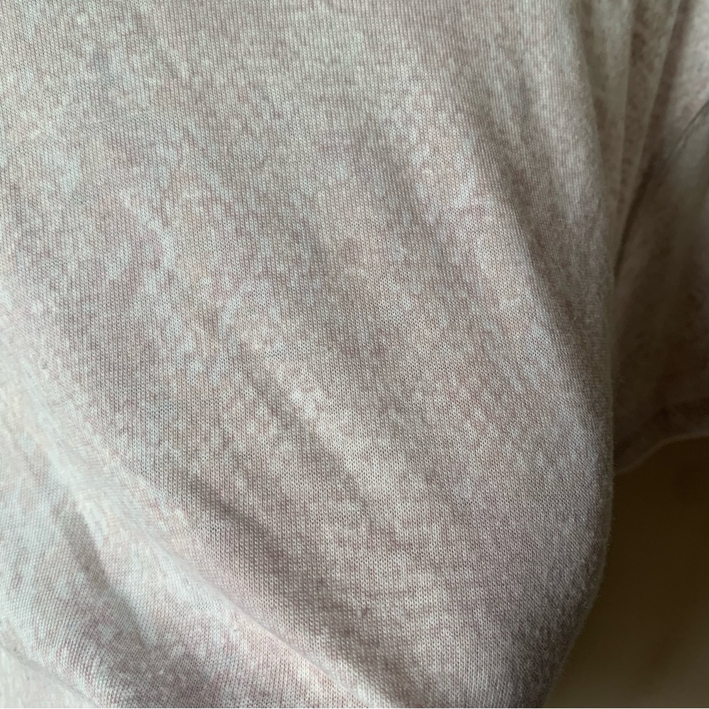 Free People we the free cream/pink reptile print high low oversized tee - Picture 6 of 7